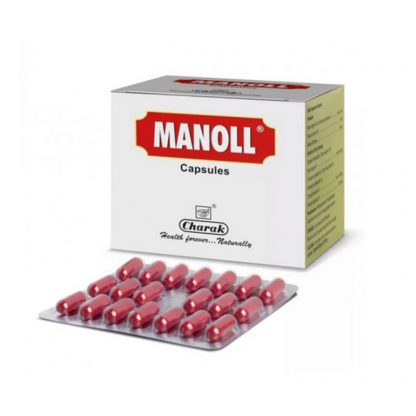 Манолл, укрепление иммунитета, 20 капсул, Manoll, Charak, Индия !Срок годности до 06.23!!!