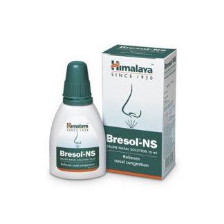 Капли для носа Бресол, средство против заложенности носа, 10 мл, Bresol-NS Saline Nasal Solution, Himalaya