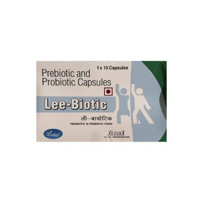 Синбиотик (комбинация пребеотика и пробиотика) в капсулах, Pre & probiotic capsules Lee-Biotic , Leford healthcare Ltd, 10капсул