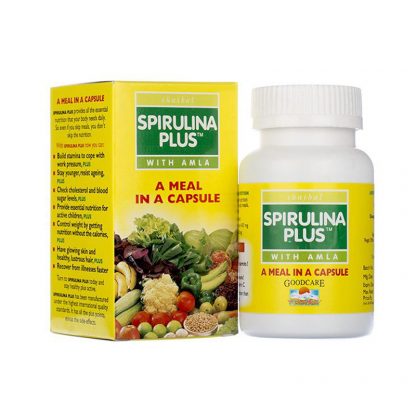 Спирулина Плюс, витаминный комплекс, 60 капсул, Spirulina plus, Goodcare Baidyanath
