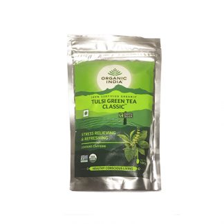 Классический зеленый чай Тулси, 100 г, Органик Индия, Tulsi Green Tea Classic, Organic India