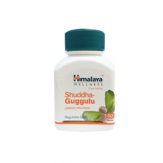 Шуддха Гуггулу, препарат для сердца, жиросжигатель, регулирование липидов, оздоровления сосудов и суставов, 60 табл, Shuddha guggulu, Himalaya