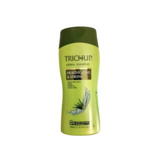Шампунь для роста волос Тричуп, обогащенный Нимом, Хной и Алоэ Вера, 200 мл, Trichup Herbal Shampoo, Healthy, Long, Strong, Vasu, Индия