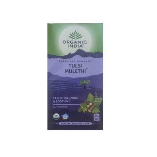Чай Тулси с Корнем Солодки, 25 пакетиков, Tulsi Mulеthi Tea, Organic India