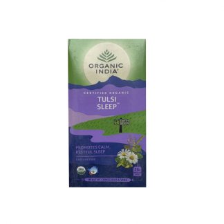Чай Тулси Слип для улучшения сна, 25 пакетиков, Organic India Tulsi Sleep, Tea Bags, Organic India