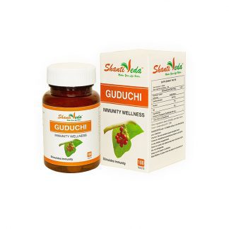 Гудучи, иммуномодулятор, 100 капсул, Guduchi, Shanti Veda